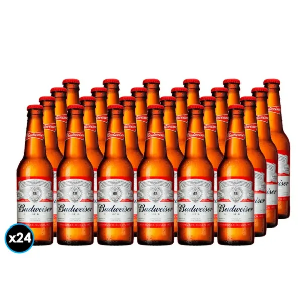 cerveza budweiser ow 330 cc. pack x 24
