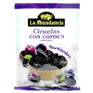 ciruela s/carozo la abundancia 250 grs. pte. (50912)