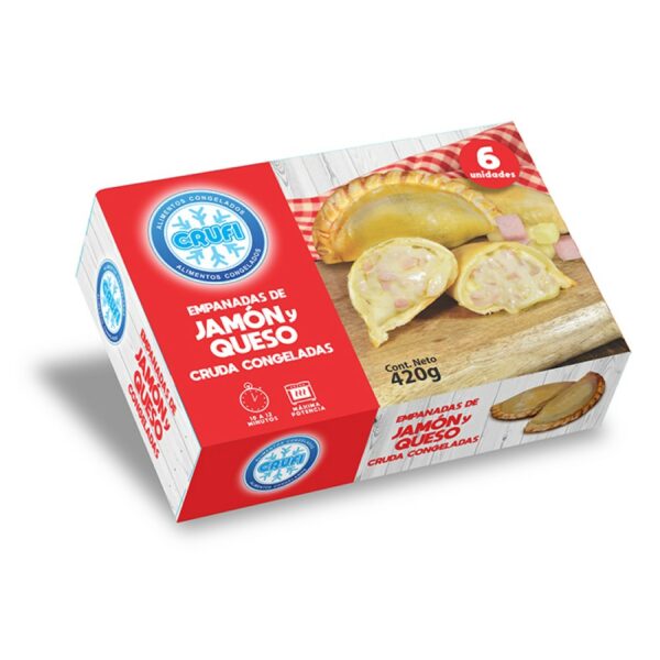 empanadas crufi 420 grs. (6 un.) jamon y queso (212)