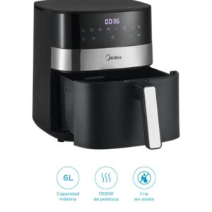 freidora midea sin aceite mf cn65e digital 6 lts.