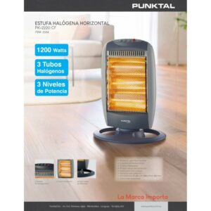 estufa halogena punktal pk 2220 vert. 3 tubos girat. 1200w