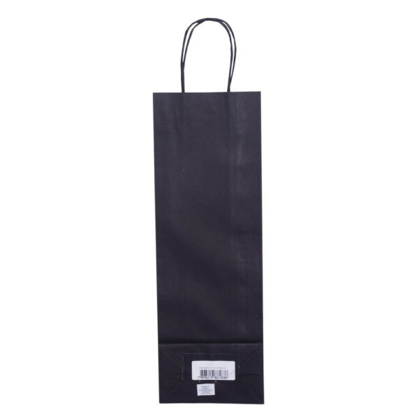 bolsa obsequio p/botella cenpapel 13,5 x 39 x 8cm negra lisa