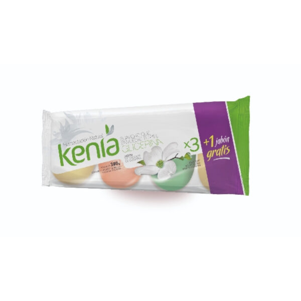 jabon kenia glicerina 90 grs. 4 un. (156)