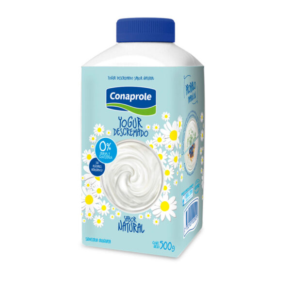 yogurt conaprole descremado tetratop 500 grs. natural yogurt conaprole descremado tetratop 500 grs. natural