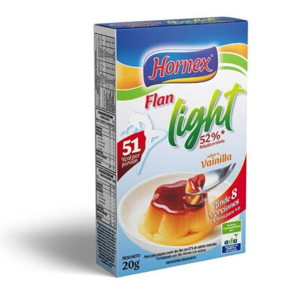 flan hornex light 8 porc. (20 grs.) vainilla (0774) flan hornex light 8 porc. (20 grs.) vainilla (0774)