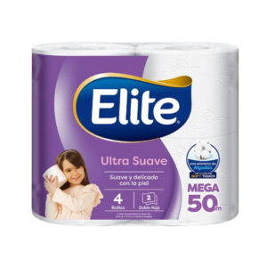 papel higienico elite ultra doble hoja 4 un. 50 m. (1105)
