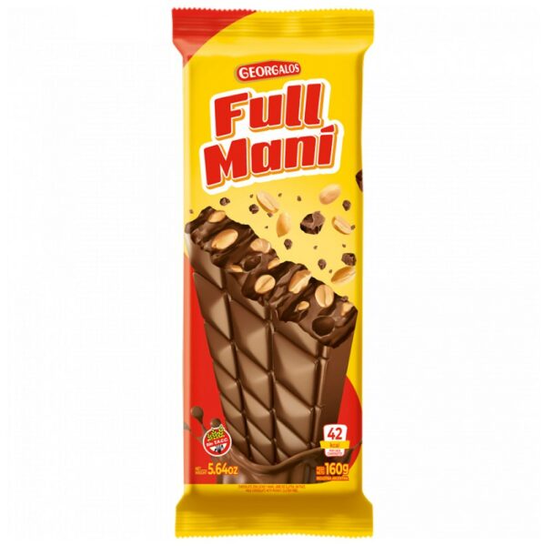 chocolate georgalos 150 grs. leche c/mani (178) chocolate georgalos 150 grs. leche c/mani (178)