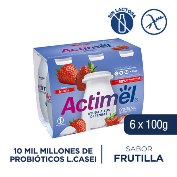yogurt actimel 100 cc. x 6 un. frutilla (pack) (150901) yogurt actimel 100 cc. x 6 un. frutilla (pack) (150901)