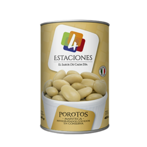 poroto manteca 4 estaciones lata 400 grs. c/a/facil (749) poroto manteca 4 estaciones lata 400 grs. c/a/facil (749)