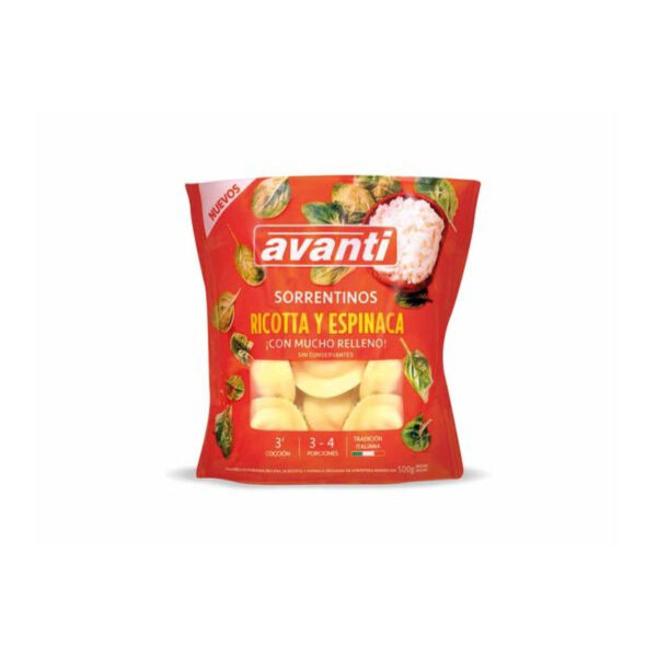 pasta sorrentinos avanti 500 grs. ricotta y espinaca (5825)