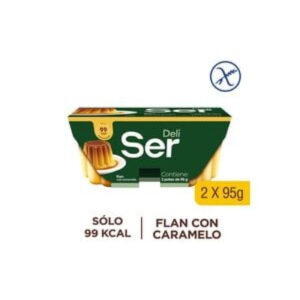 flan ser 2 pack 95 grs. x 2 un. vainilla (152785)