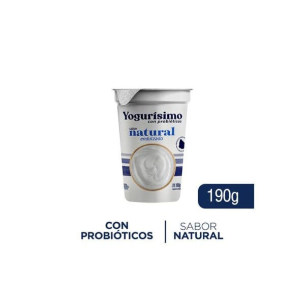 yogurt yogurisimo integral 190 grs. natural (144263) yogurt yogurisimo integral 190 grs. natural (144263)