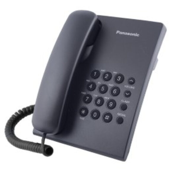 telefono panasonic kx ts500lx1/b de mesa negro (3214)