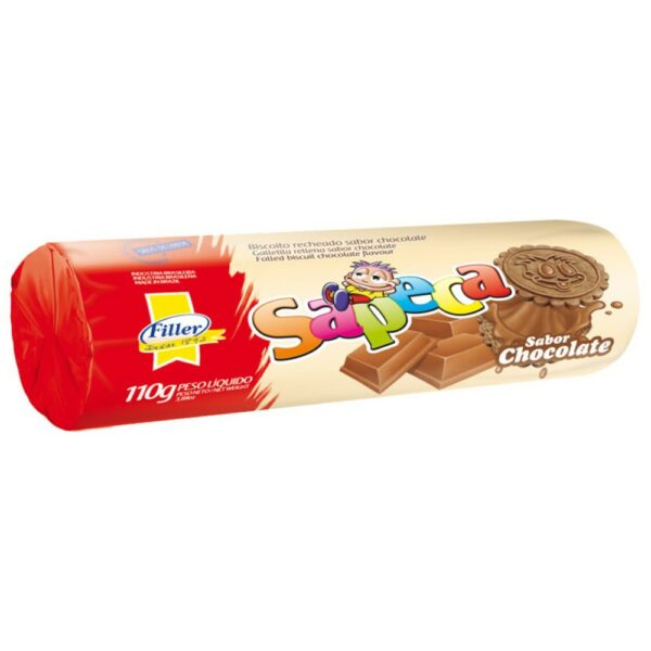 galletita sapeca rellena 110 grs. chocolate (0551)