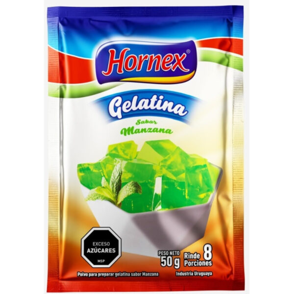 gelatina hornex 8 porc. manzana (0255)