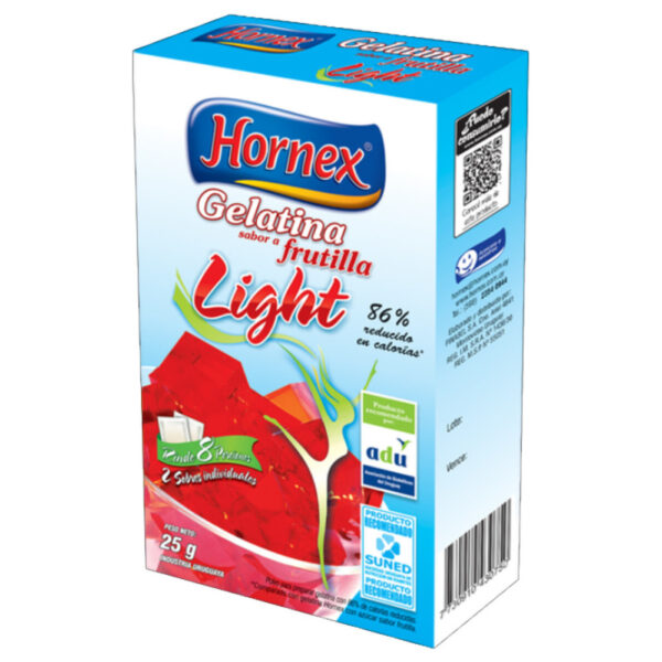 gelatina hornex light 8 porc. frutilla 25 grs. (0842) gelatina hornex light 8 porc. frutilla 25 grs. (0842)