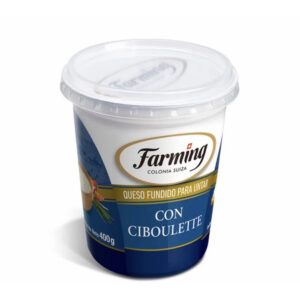 queso farming fundido ciboulette pote 400 grs. (1551)