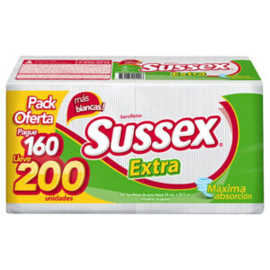 servilleta sussex cocktail 200x160 un. (24x22.5 cm.) (1494)