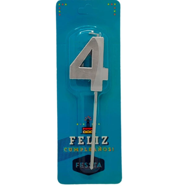 vela fessta metalizada n°4 (1466 24)
