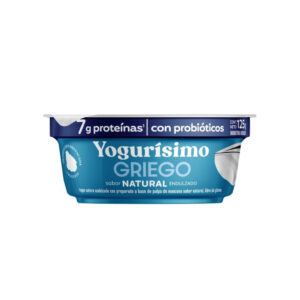 yogurt yogurisimo griego endulzado pote 125 grs. natural (210394)