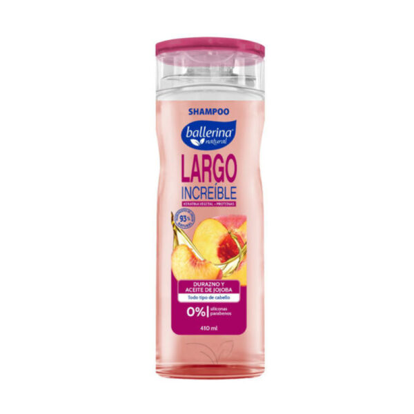 shampoo ballerina 410 ml. durazno y ac. jojoba (7786)