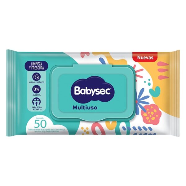toallas humedas babysec multiuso 50 un. (9926)