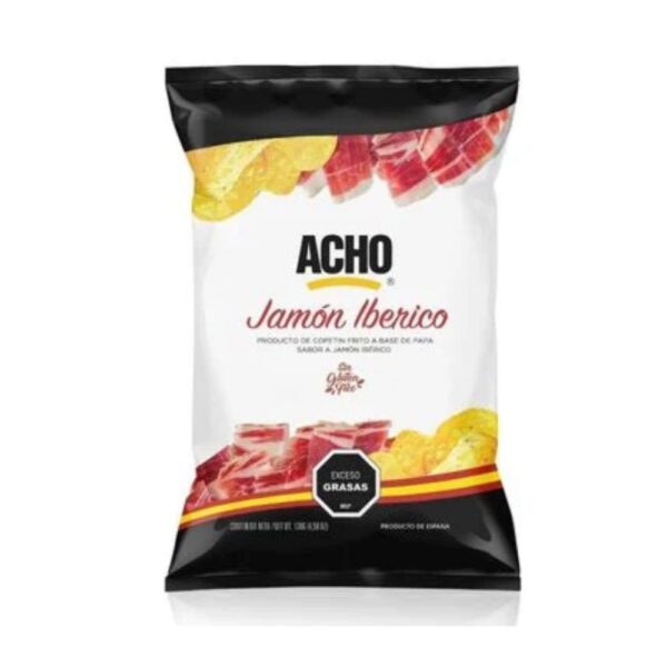 papa frita acho s/gluten 130 grs. jamon iberico (1311a)