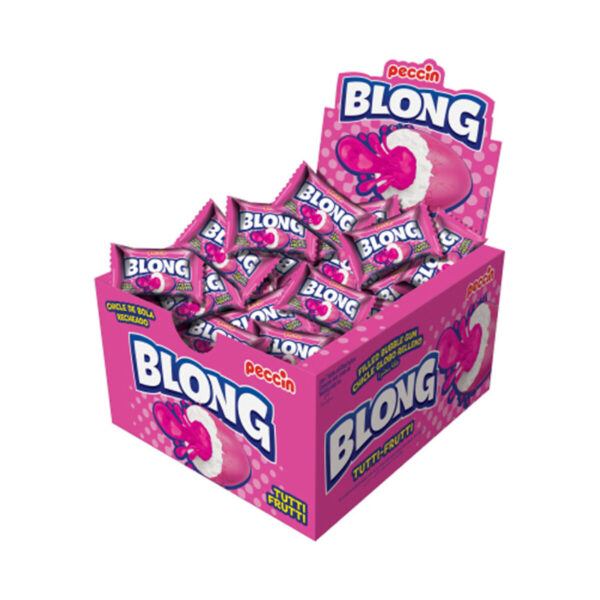 chicle globo blong 40 un. (200 grs.) tutti frutti (227690)
