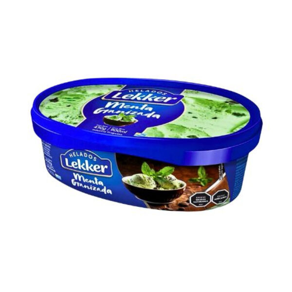 helado lekker 900 ml. menta granizado