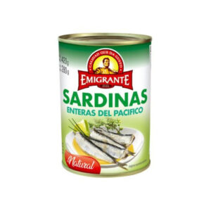 sardinas enteras a/natural emigrante 420/280 grs. (202021) sardinas enteras a/natural emigrante 420/280 grs. (202021)