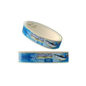 SARDINAS ENTERAS E/ACEITE GOLDEN FISH 425 GRS. OVAL SARDINAS ENTERAS E/ACEITE GOLDEN FISH 425 GRS. OVAL