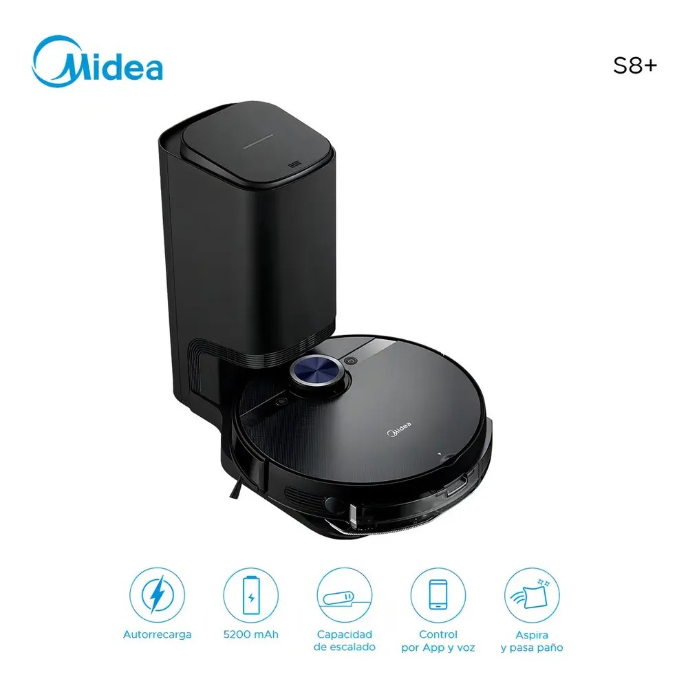 ASPIRADORA Y TRAPEADORA MIDEA ROBOT S8 CAP. 450 ML B/AUTOV