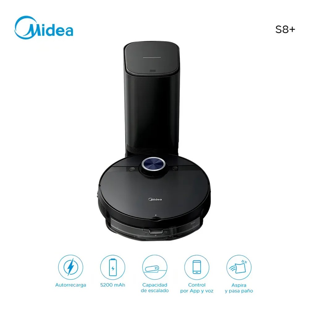 ASPIRADORA Y TRAPEADORA MIDEA ROBOT S8 CAP. 450 ML B/AUTOV