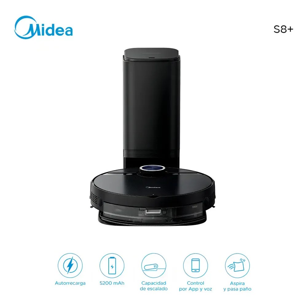 ASPIRADORA Y TRAPEADORA MIDEA ROBOT S8 CAP. 450 ML B/AUTOV