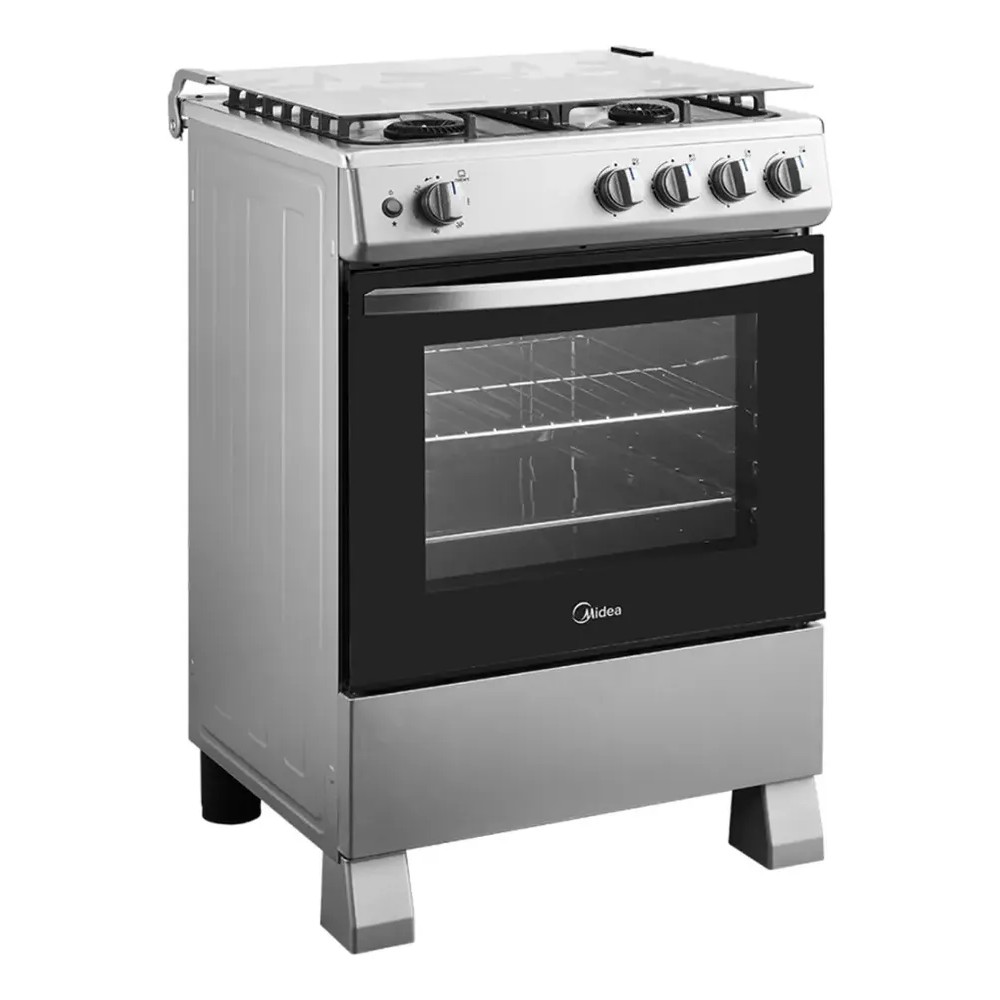 124757-2 COCINA MIDEA MFO-MG24TCUSL 4 HORNALLAS Y HORNO A GAS