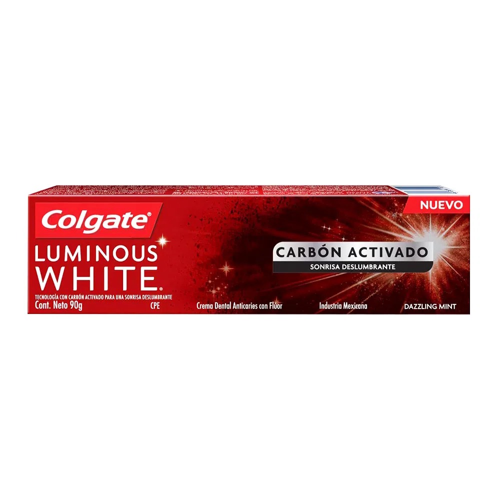 7509546651057 COLGATE LUMINOUS 90 GRS. CARBON ACTIVADO (06698A)