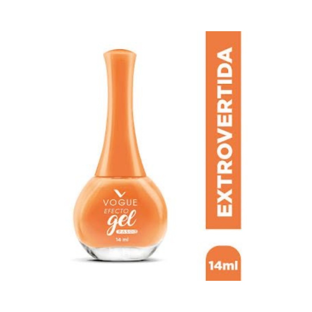 ESMALTE P/UÑAS VOGUE EFECTO GEL 14 ML. EXTROVERTIDA
