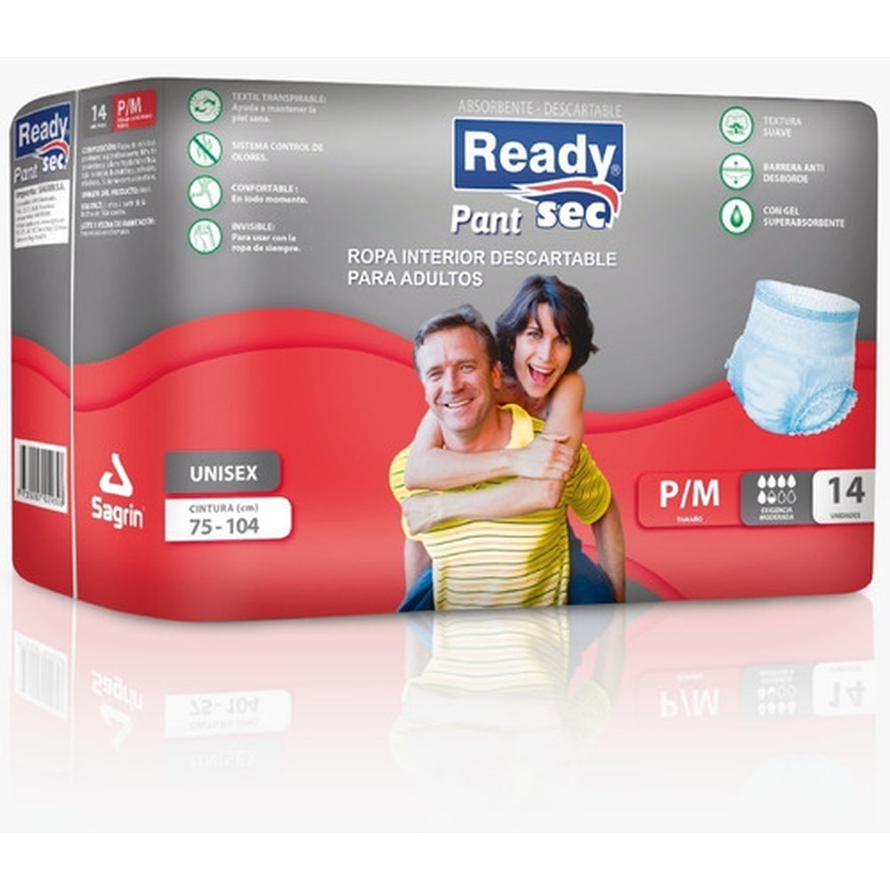 7730207029308 ROPA INTIMA READY SEC UNISEC P/M X 14 UN. (2930)