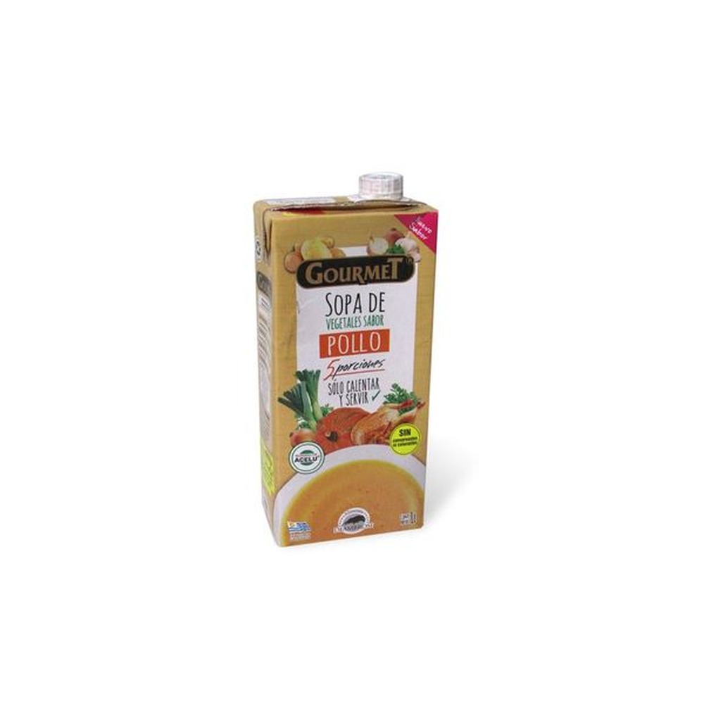 7730306002653 SOPA GOURMET 1 LT. VERDURAS SAB. POLLO (TETRA) (3895)