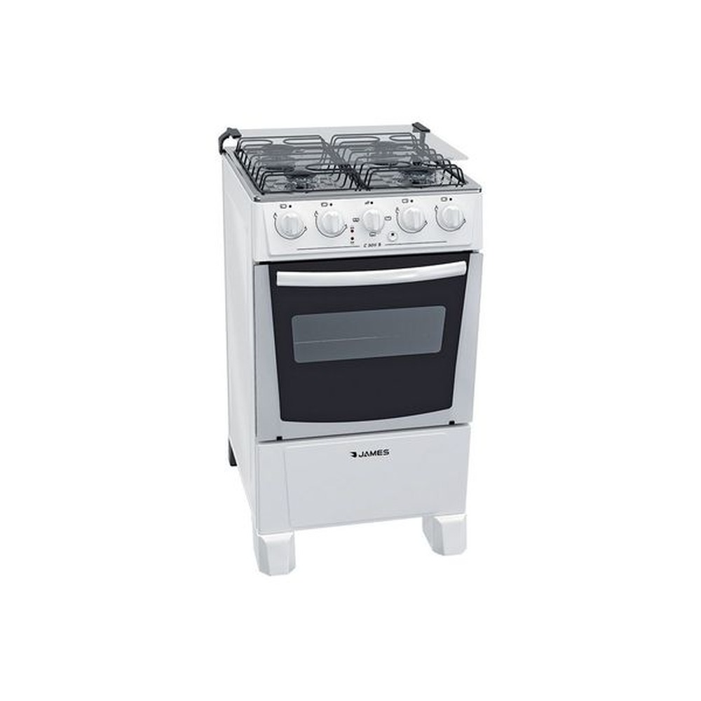 COCINA JAMES C205 B 4 HORN. Y HORNO ELECTRICO BLANCA (4205)