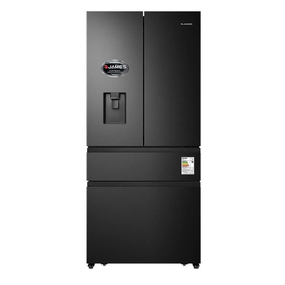 REFRIGERADOR JAMES RJ 455 FTI KDD FRIO SECO DARK INOX C/DISPENSADOR (2455)