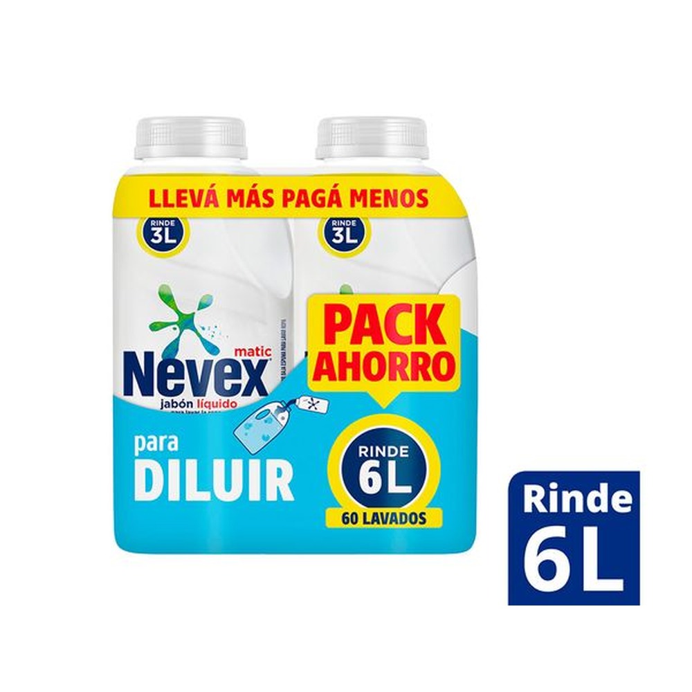 JABON LIQ. NEVEX CONC. P/DILUIR REP. 500 ML. X 2 UN. (686318
