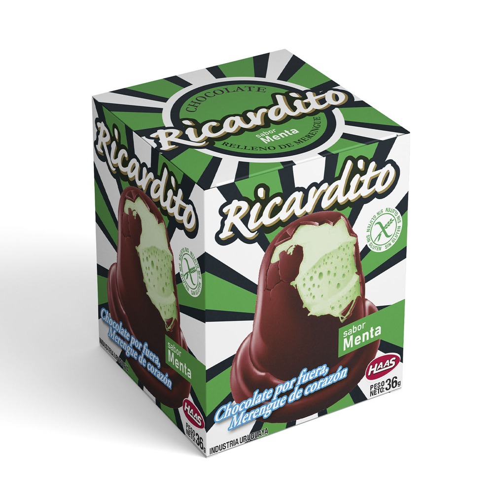 7730903753422 RICARDITO HAAS L/GLUTEN 36 GRS. MENTA (70341)