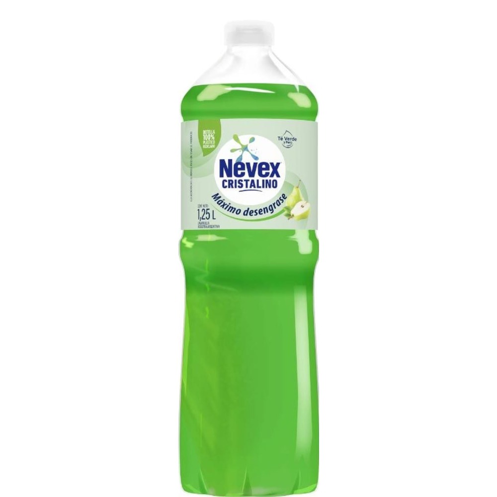 7791290794016 DET. LIQ. NEVEX CRISTALINO 1250 CC. TE VERDE Y PERA (6969011