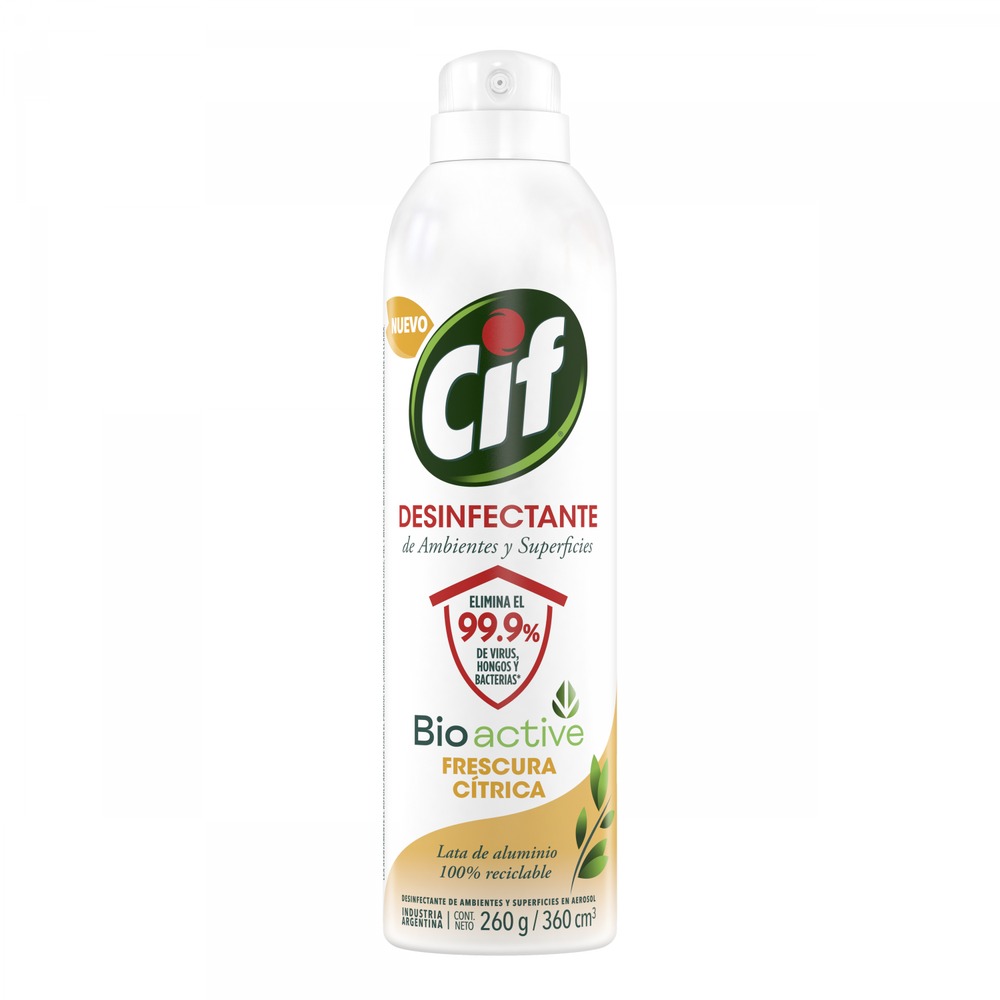 D. AMB. CIF DESINFECTANTE AER. 360 ML. FRESCURA CITRICA