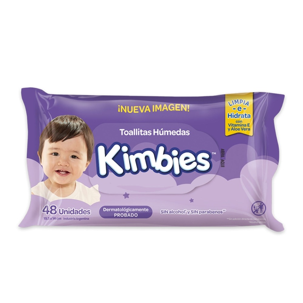 TOALLAS HUMEDAS KIMBIES 48 UN. (46326690)