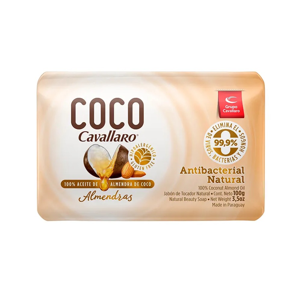 7840118218422 JABON CAVALLARO COCO 100 GRS. ALMENDRA (10220)