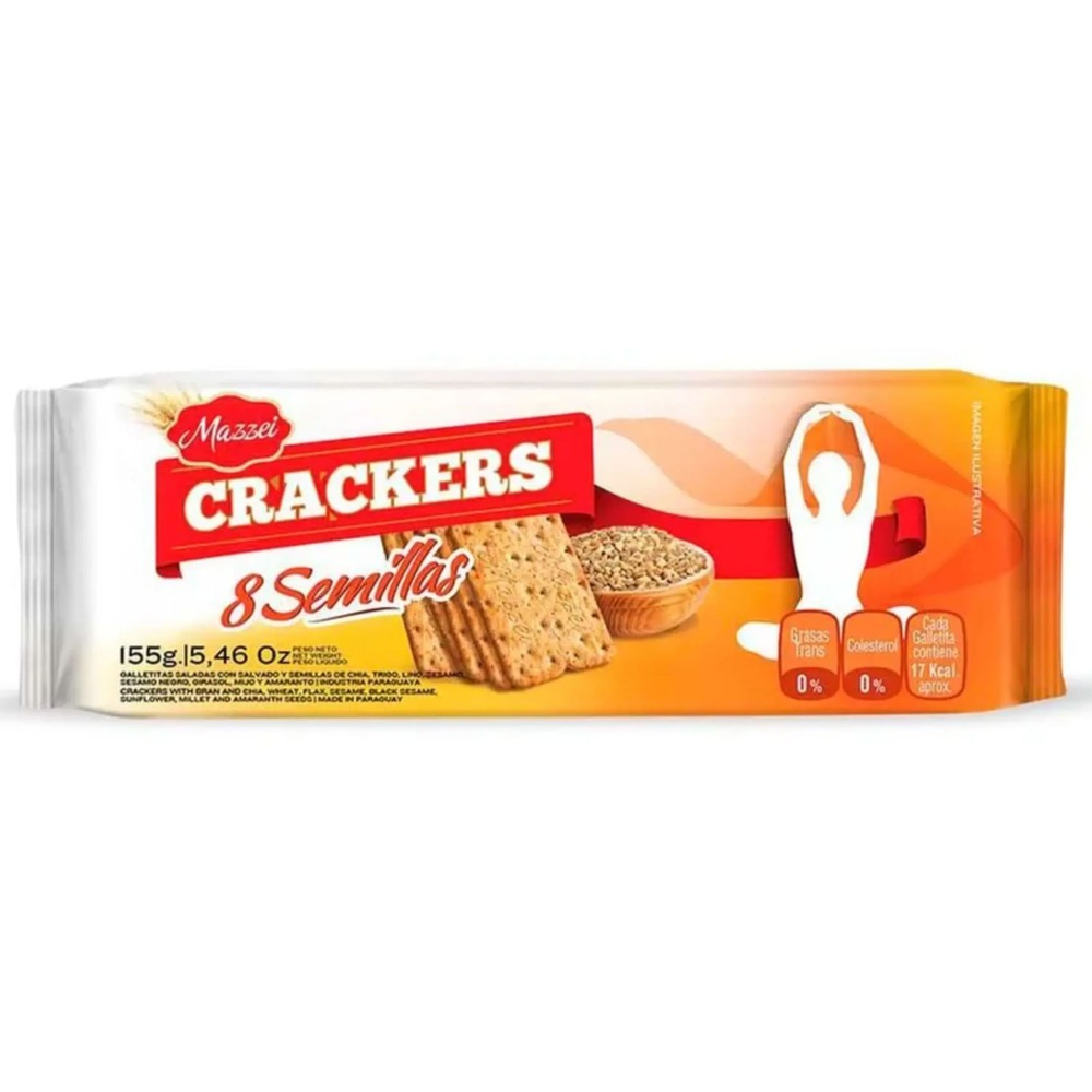7841503001483 GALLETITA MAZZEI CRACKERS 155 GRS. C/SESAMO (58031)