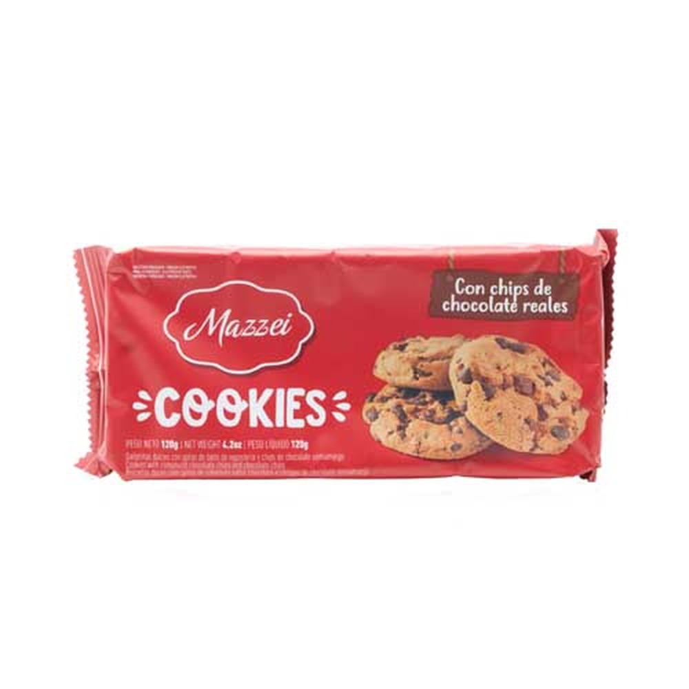 7841503002213 GALLETITA MAZZEI COOKIES 100 GRS. C/CHIPS CHOCOLATE (58045)