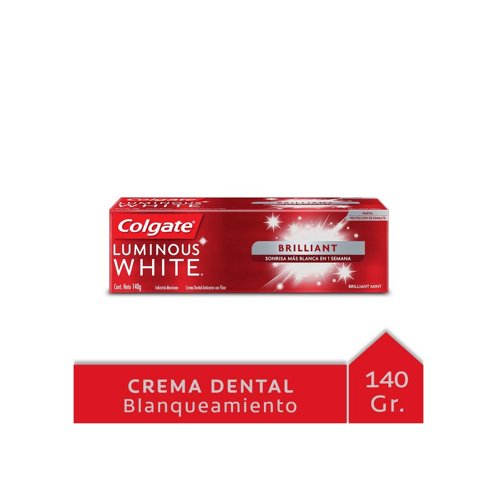 COLGATE LUMINOUS 140 GRS. WHITE BRILLIANT (03805A)